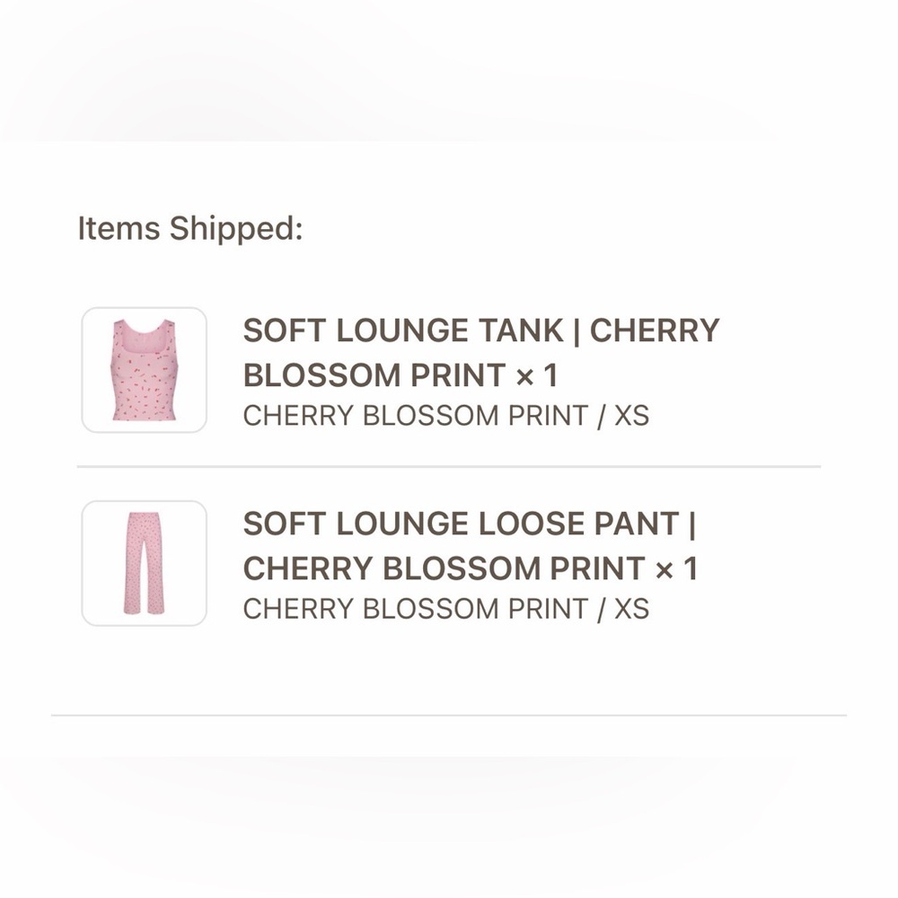SKIMS Cherry Blossom Print Pajamas